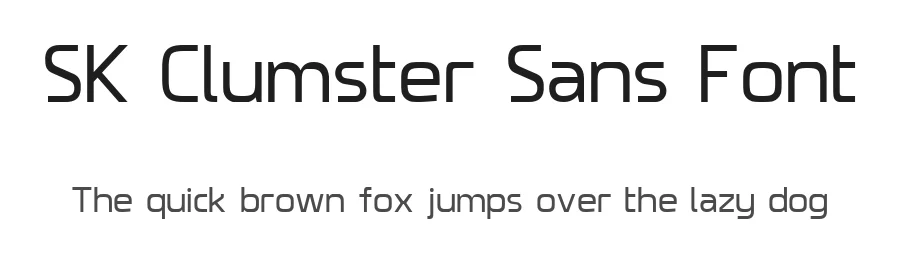 SK Clumster Sans Font by Shriftovik Type Foundry — Sans Serif Font
