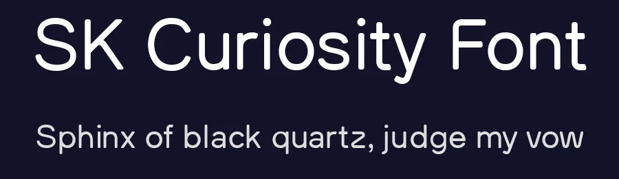 SK Curiosity Font by Salih Kizilkaya — Sans Serif Font — thumbnail 2