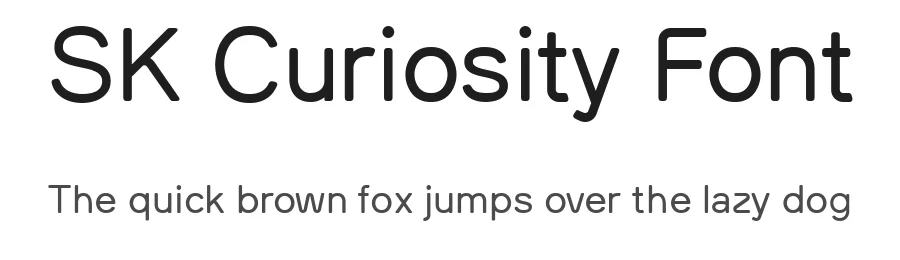 SK Curiosity Font by Salih Kizilkaya — Sans Serif Font
