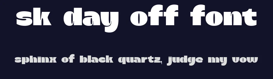 SK Day Off Font by Shriftovik Type Foundry — Sans Serif Font — thumbnail 2