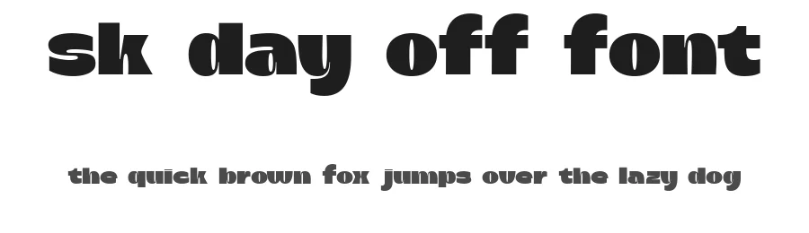 SK Day Off Font by Shriftovik Type Foundry — Sans Serif Font