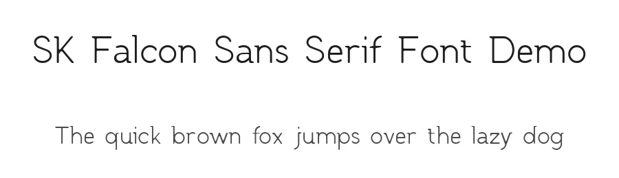 SK Falcon Sans Serif Font Demo by Salih Kizilkaya — Sans Serif Font