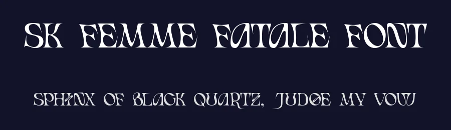 SK Femme Fatale Font by Shriftovik Type Foundry — Display Font — thumbnail 2
