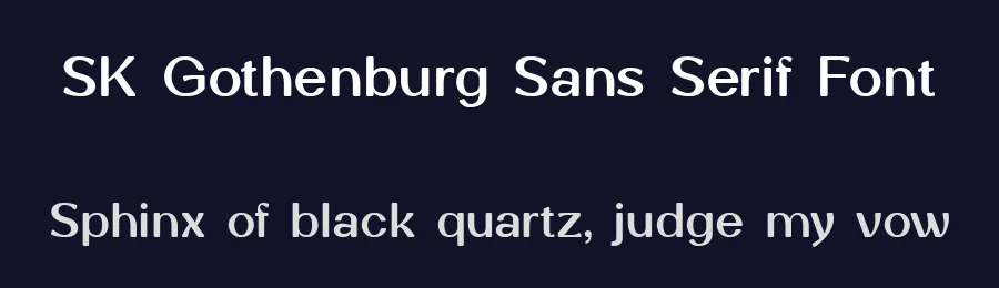 SK Gothenburg Sans Serif Font by Salih Kizilkaya — Sans Serif Font — thumbnail 2