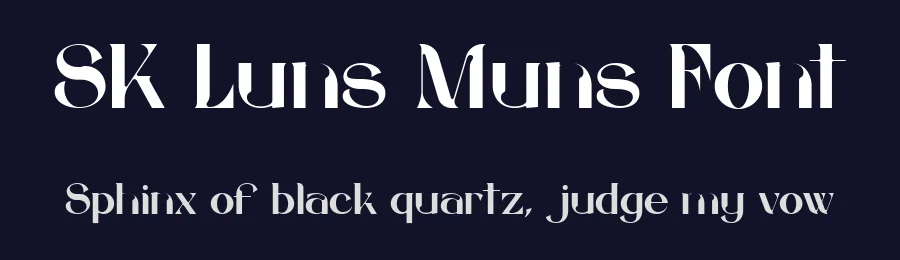 SK Luns Muns Font by Shriftovik Type Foundry — Serif Font — thumbnail 2
