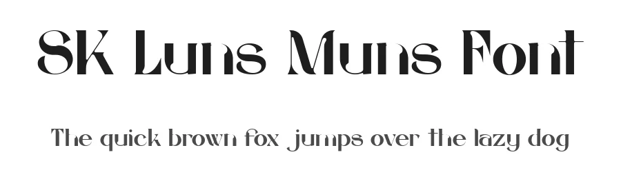 SK Luns Muns Font by Shriftovik Type Foundry — Serif Font