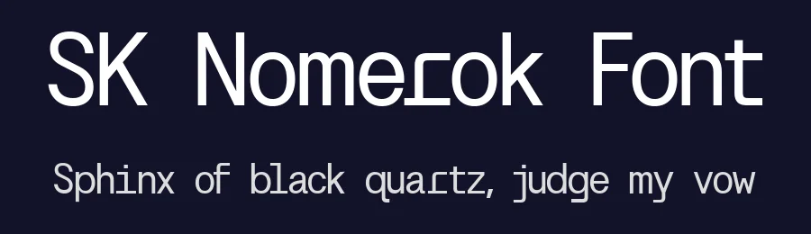 SK Nomerok Font by Shriftovik Type Foundry — Display Font — thumbnail 2