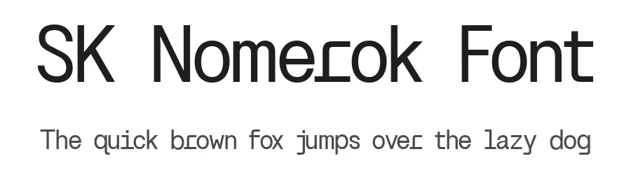 SK Nomerok Font by Shriftovik Type Foundry β Display Font