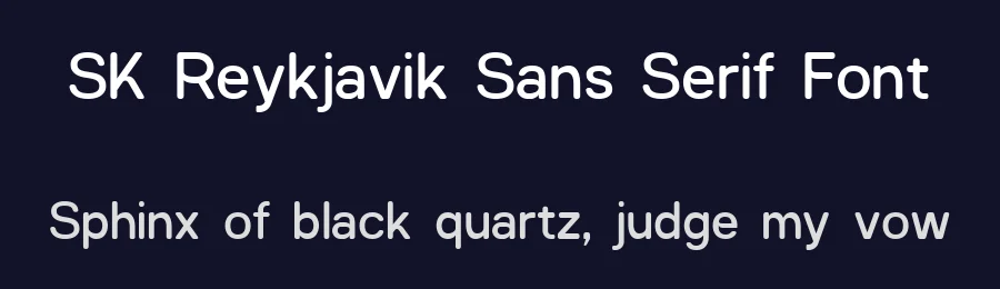 SK Reykjavik Sans Serif Font by Salih Kizilkaya — Sans Serif Font — thumbnail 2