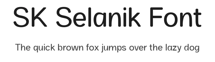 SK Selanik Font by Salih Kizilkaya — Sans Serif Font