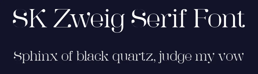 SK Zweig Serif Font by Salih Kizilkaya — Serif Font — thumbnail 2