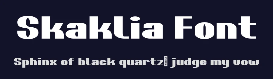 Skaklia Font by Stefan Stoychev — Sans Serif Font — thumbnail 2