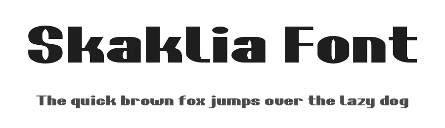Skaklia Font by Stefan Stoychev — Sans Serif Font