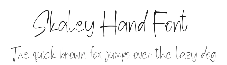 Skaley Hand Font by Creatifontstudios — Script Handwritten Font
