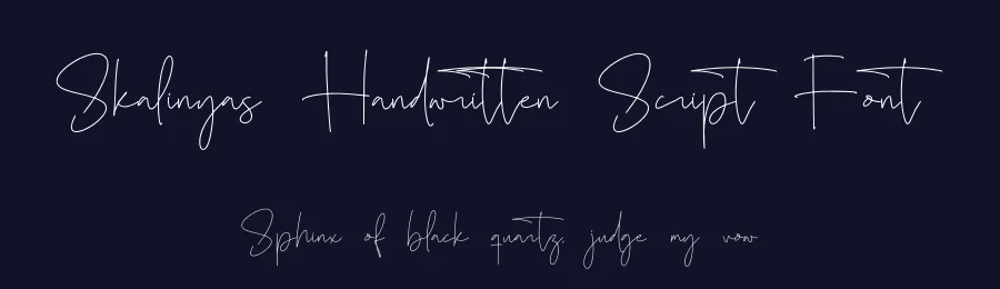 Skalinyas Handwritten Script Font by Operatype.Co — Script Handwritten Font — thumbnail 2