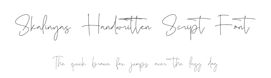 Skalinyas Handwritten Script Font by Operatype.Co — Script Handwritten Font