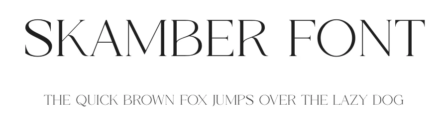 Skamber Font by SURATMI — Serif Font