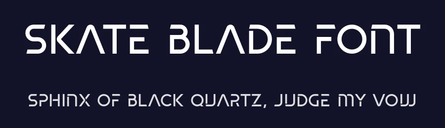 Skate Blade Font by Silverblur_type — Display Font — thumbnail 2