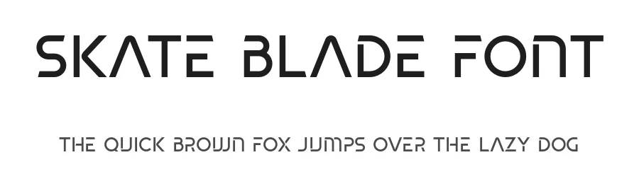 Skate Blade Font by Silverblur_type — Display Font