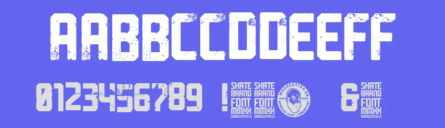 Skate Brand Display Font by woodcutter — Display Font — thumbnail 3