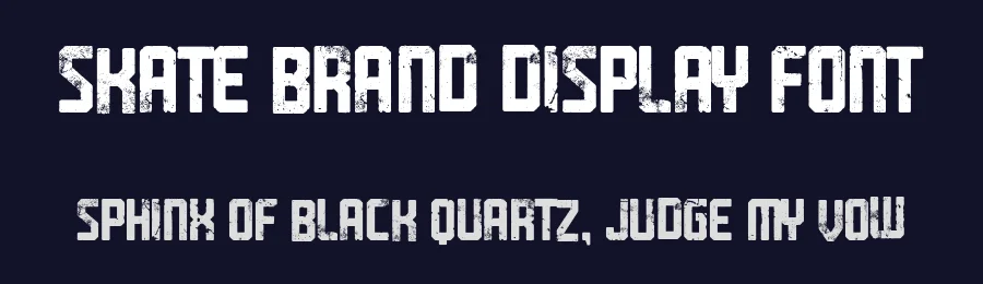 Skate Brand Display Font by woodcutter — Display Font — thumbnail 2