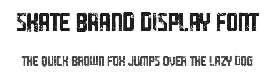Skate Brand Display Font by woodcutter — Display Font