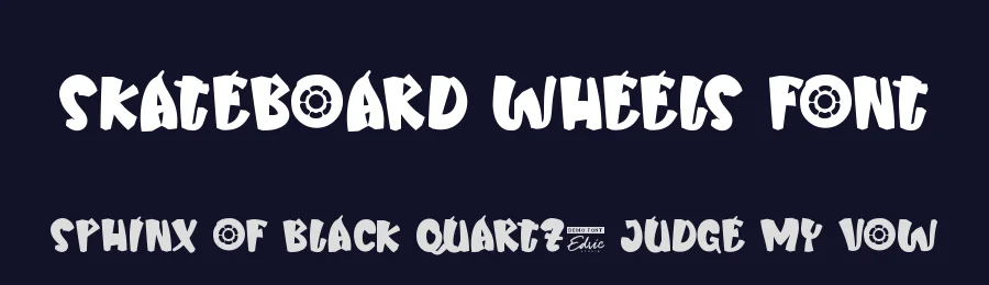 Skateboard Wheels Font by edricstudio — Display Font — thumbnail 2