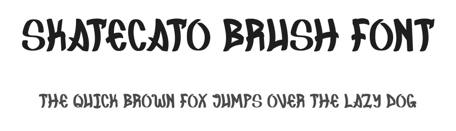 Skatecato Brush Font by Dhabee — Script Handwritten Font
