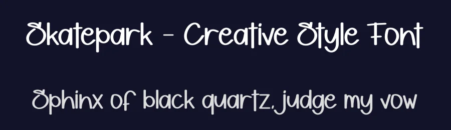 Skatepark – Creative Style Font by andikastudio — Display Font — thumbnail 2