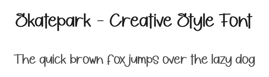 Skatepark – Creative Style Font by andikastudio — Display Font