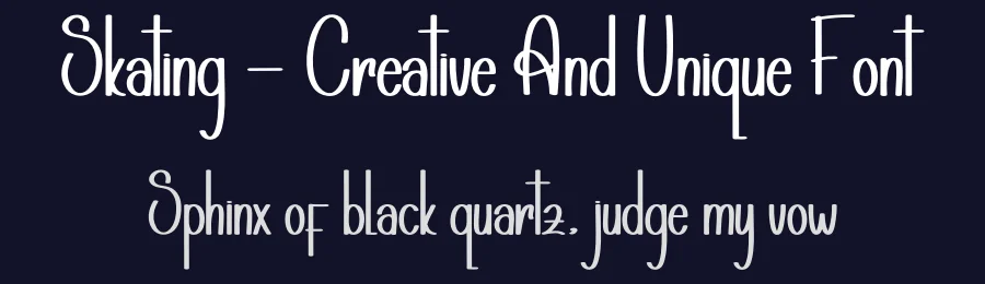 Skating – Creative And Unique Font by andikastudio — Display Font — thumbnail 2