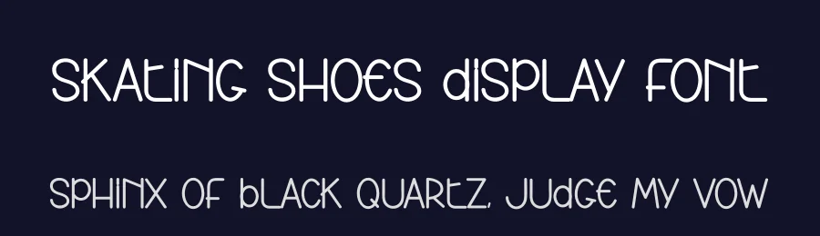 Skating Shoes Display Font by andikastudio — Display Font — thumbnail 2