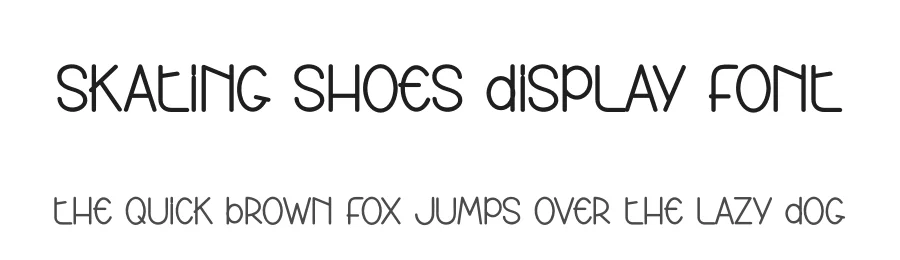 Skating Shoes Display Font by andikastudio — Display Font
