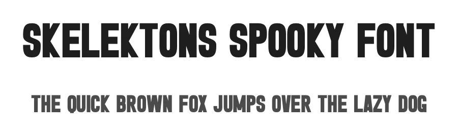 Skelektons Spooky Font by Craftedtype — Decorative Font