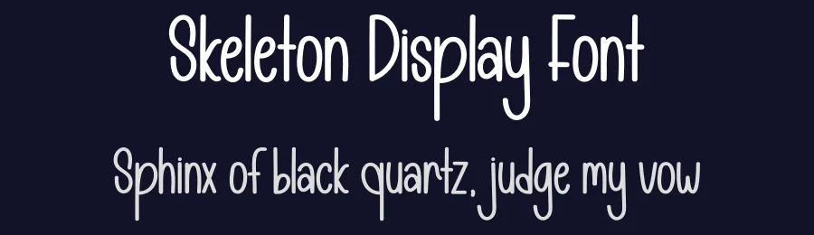 Skeleton Display Font by andikastudio — Display Font — thumbnail 2