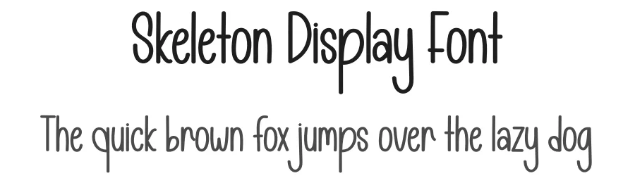 Skeleton Display Font by andikastudio — Display Font