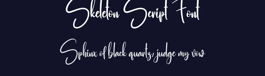Skeleton Script Font by creativeletter — Script Handwritten Font — thumbnail 2