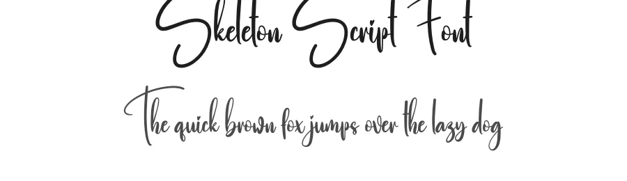 Skeleton Script Font by creativeletter — Script Handwritten Font
