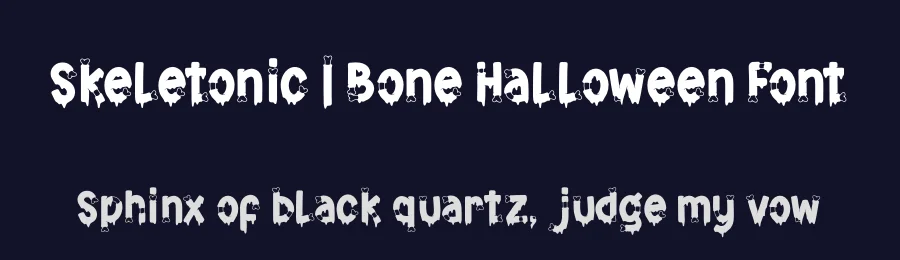 Skeletonic | Bone Halloween Font by Denustudios — Decorative Font — thumbnail 2