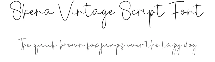 Skena Vintage Script Font by creativeletter — Script Handwritten Font