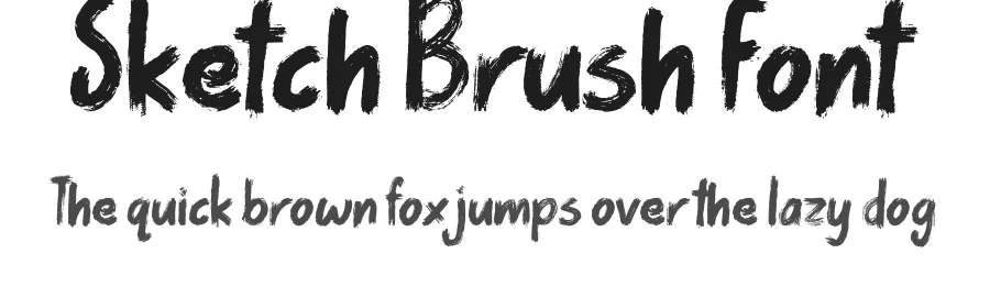 Sketch Brush Font by JSHcreates β Decorative Font