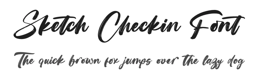 Sketch Checkin Font by letterenastudios — Script Handwritten Font