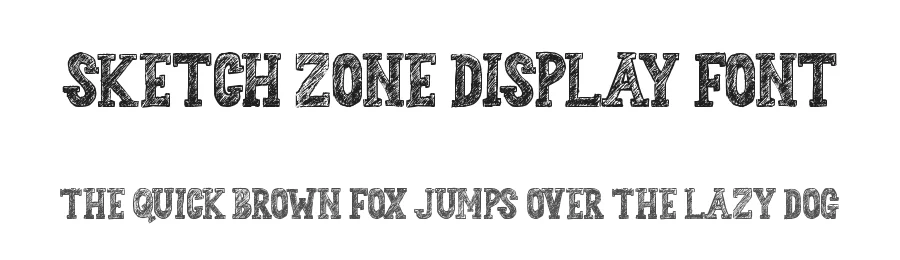 Sketch Zone Display Font by Mozarella — Display Font