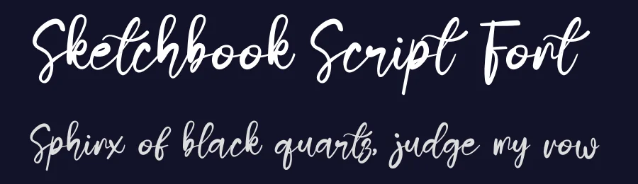 Sketchbook Script Font by kateengciu — Script Handwritten Font — thumbnail 2
