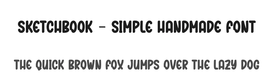 Sketchbook – Simple Handmade Font by andikastudio — Display Font
