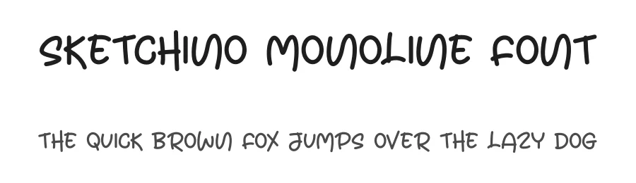 Sketchino Monoline Font by Letterafa Studio — Script Handwritten Font