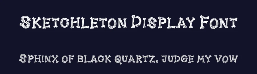 Sketchleton Display Font by Mighty Gummy Factory — Display Font — thumbnail 2