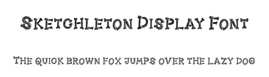 Sketchleton Display Font by Mighty Gummy Factory — Display Font
