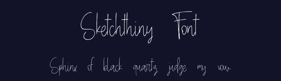 Sketchthiny Font by qwrtype — Script Handwritten Font — thumbnail 2