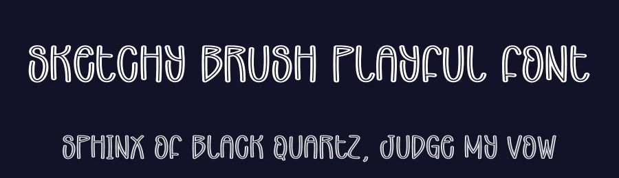 Sketchy Brush Playful Font by creativeletter — Script Handwritten Font — thumbnail 2